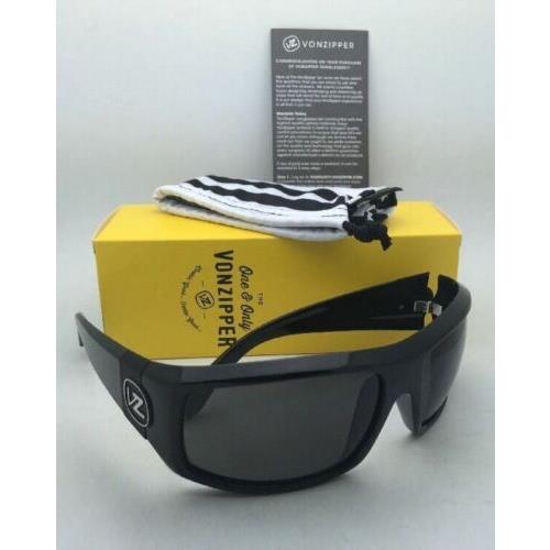 VonZipper sunglasses CLUTCH - Black Shiny Frame, Grey Lens 1