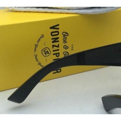 VonZipper sunglasses CLUTCH - Black Shiny Frame, Grey Lens 6