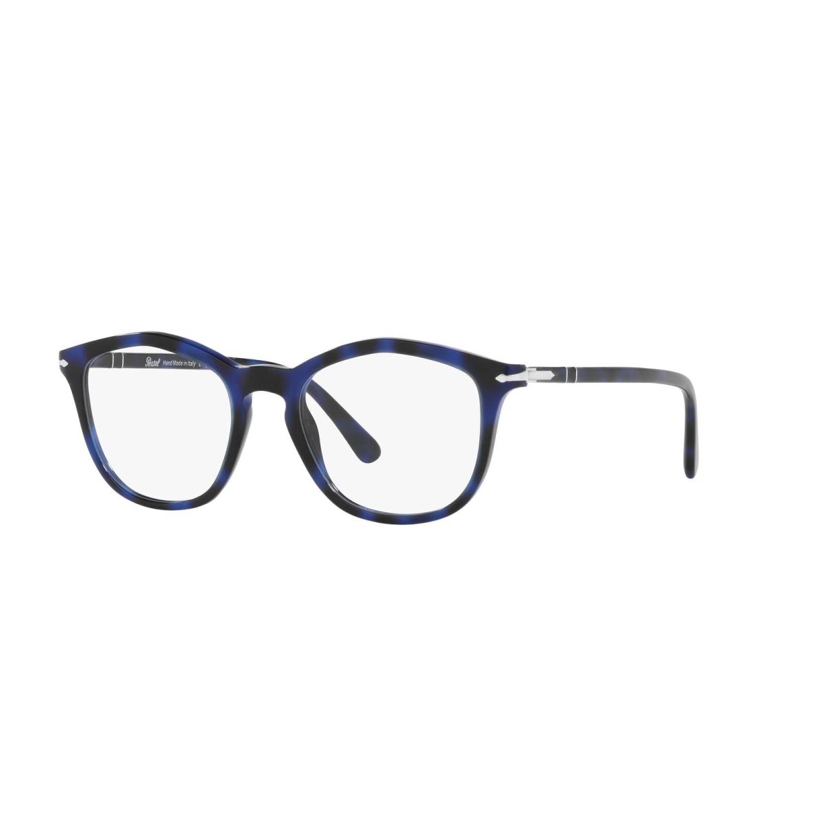 Persol PO3267V 1099 Spotted Blue Demo Lens Irregular 49 mm Men`s Eyeglasses