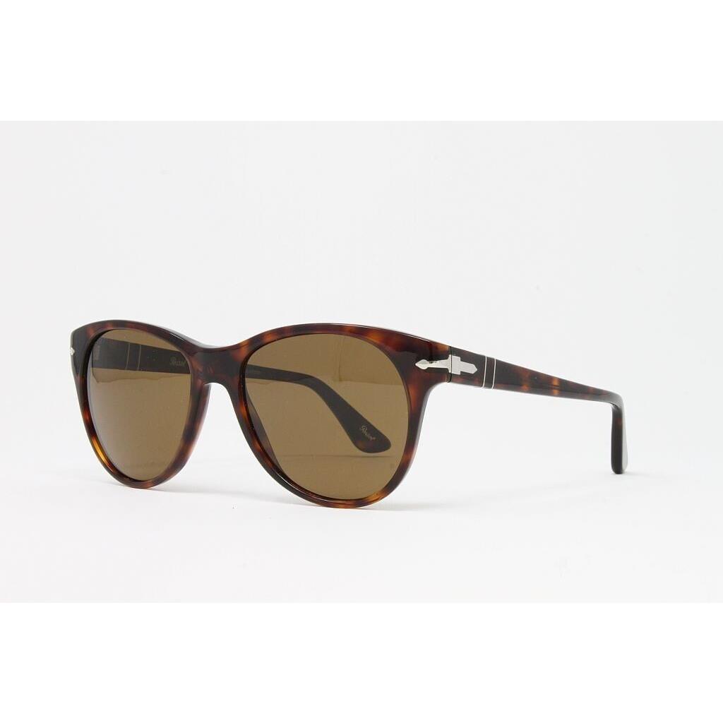 Persol Men`s Polarized Sunglasses PO3134S 2457 Havana Brown 54mm Brown Lens