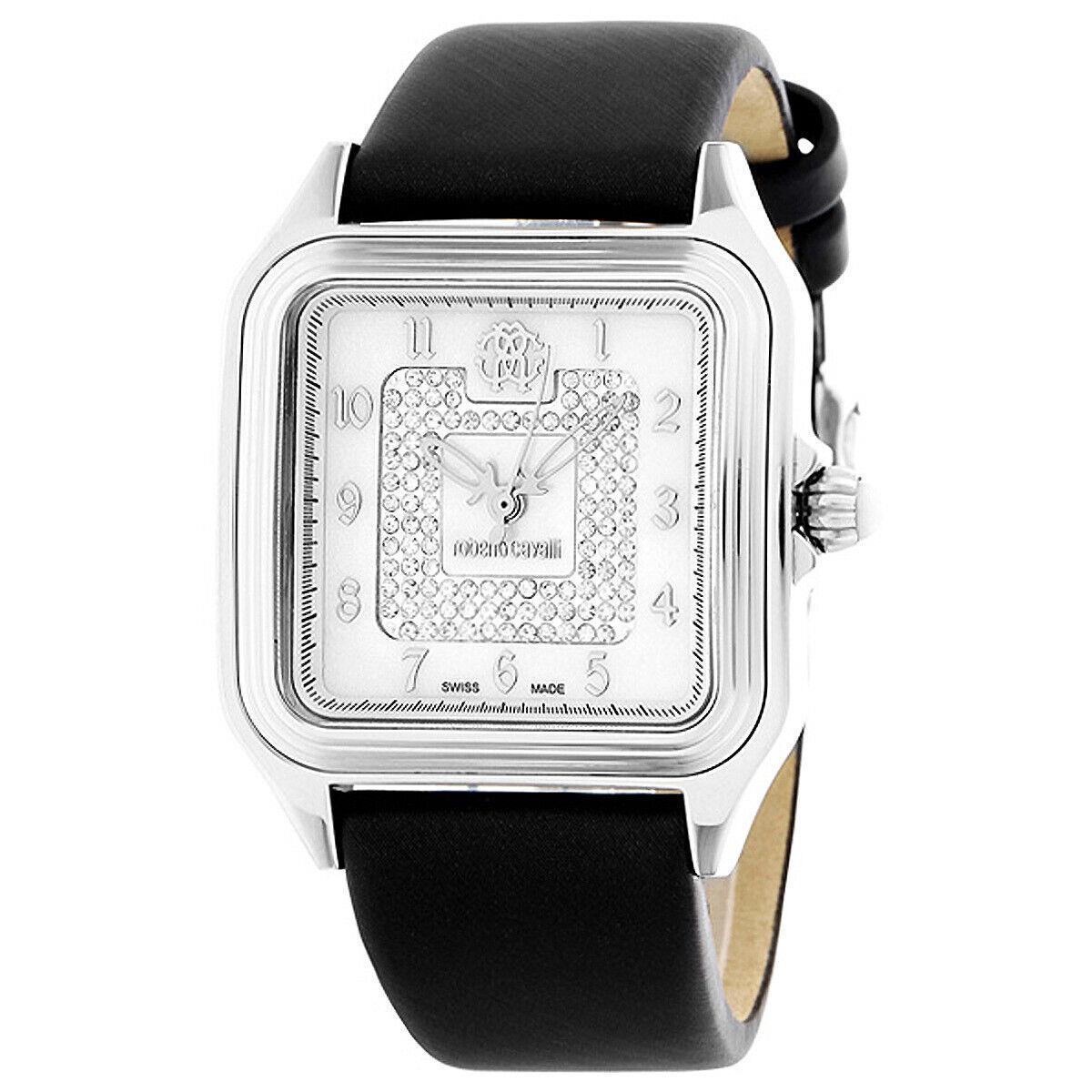 Roberto Cavalli R7251192515 Mother-of-pearl Crystal Accented Dial Ladies Watch
