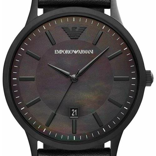 Emporio Armani watch  - Black Dial, Black Band, Black Bezel