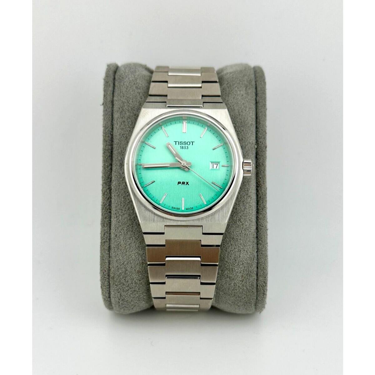 Tissot Prx Light Green Steel Watch T137.210.11.091.00