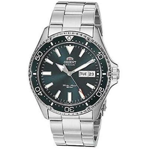 Orient Men`s Kamasu Stainlesssteel Automaticdiving Watch Silver 22 RA-AA0004E19A