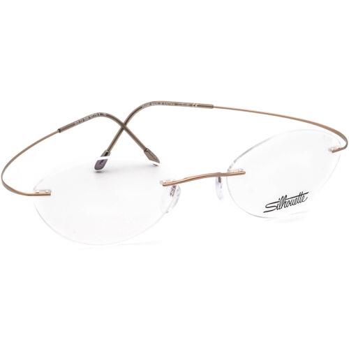 Silhouette Eyeglasses 5515 CV 8540 Titan Brown Rimless Frame Austria 50 19 140