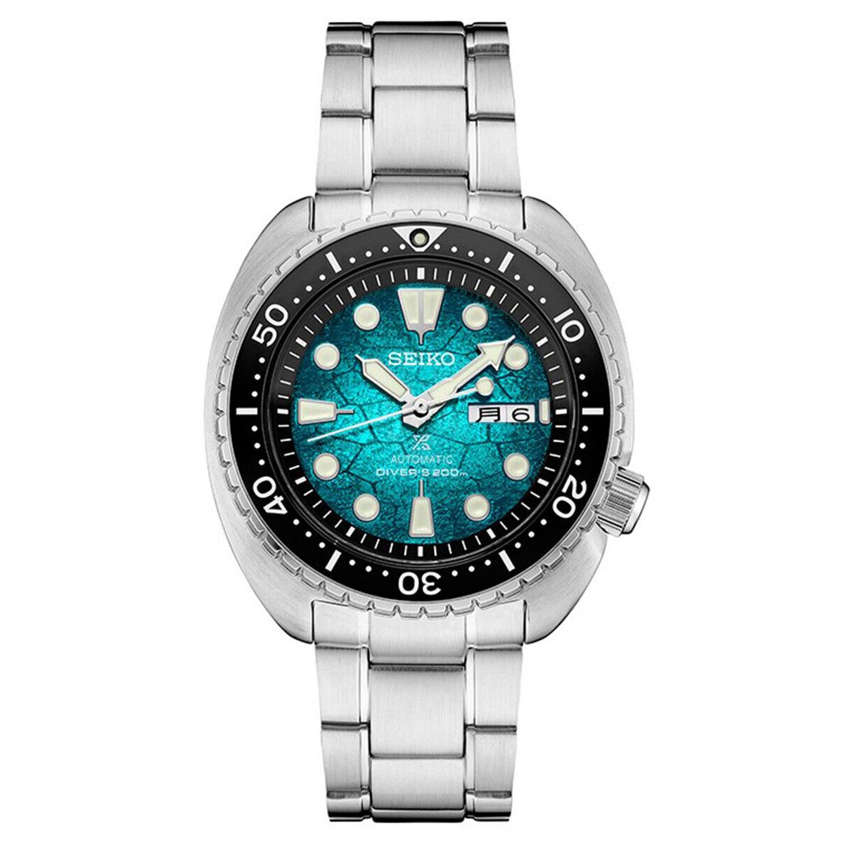 Seiko Men`s Prospex Ocean Turquoise Dial Turtle Watch SRPH57
