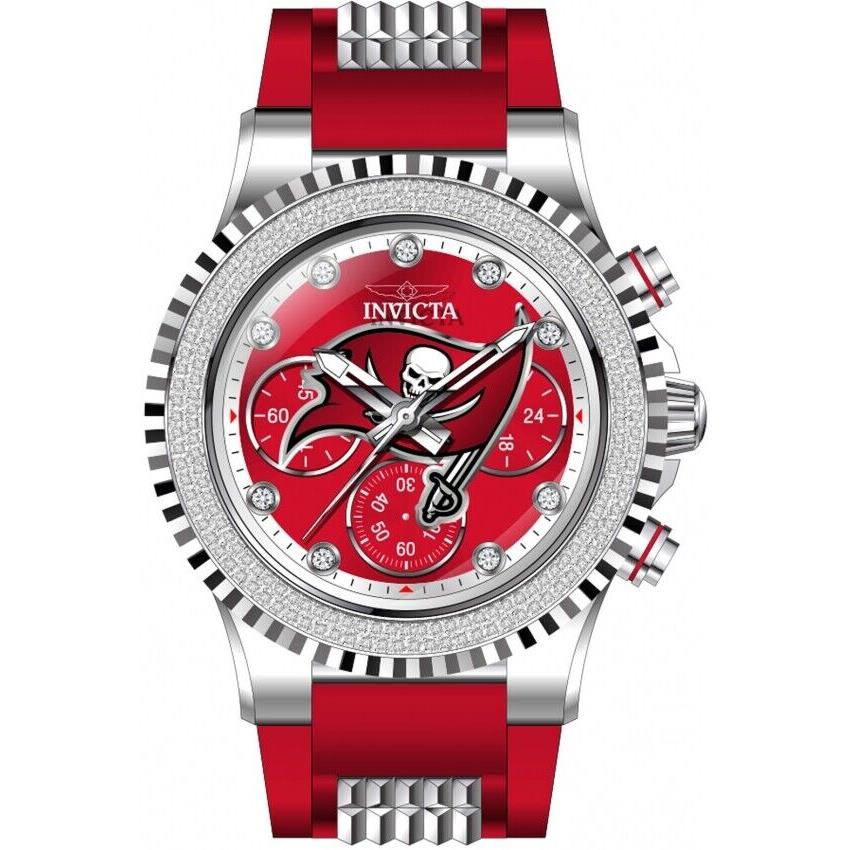 Invicta watch  - Red Dial, Red Band, Silver Bezel