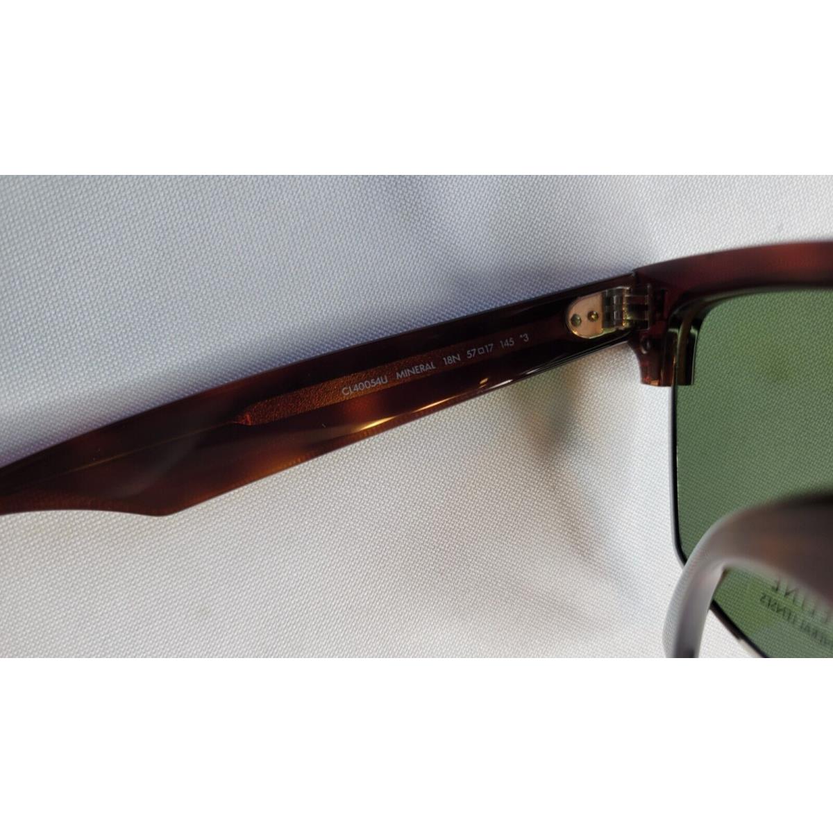 Celine sunglasses  - Havana/Silver Frame, Green Lens 5