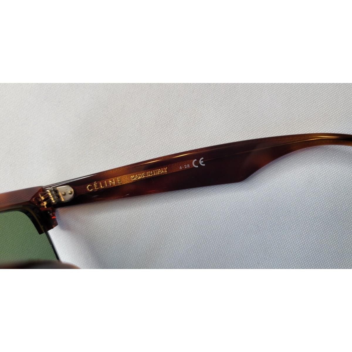 Celine sunglasses  - Havana/Silver Frame, Green Lens 4