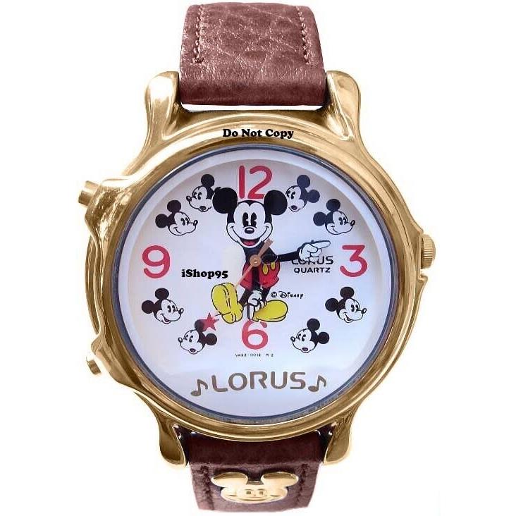 Disney Lorus Mickey Mouse Musical Melody Watch Collectible