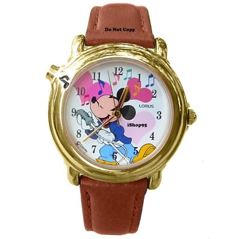 Disney Lorus Mickey Mouse Musical Melody Love Me Tender Watch Retire