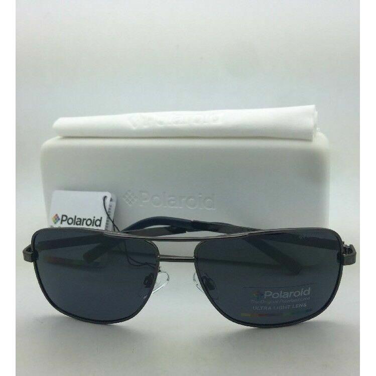 Polaroid Sunglasses Pld 2029/S KJ1 C3 58-15 Dark Ruthenium Aviator W/grey Lenses