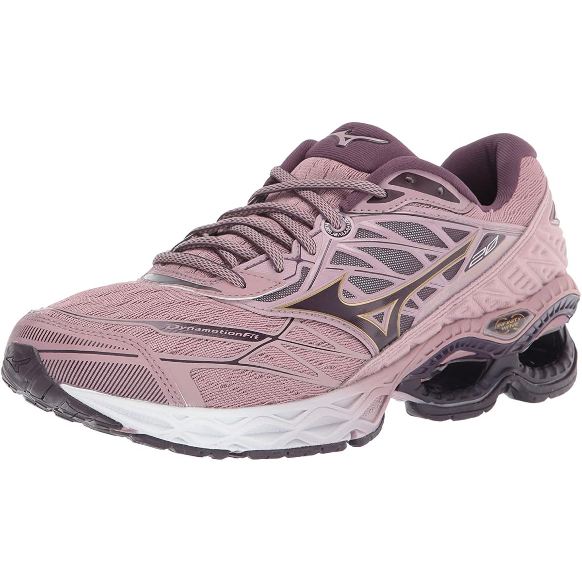 Mizuno Women`s Wave Creation 20 Running Shoe Woodrose - Plum Perfect