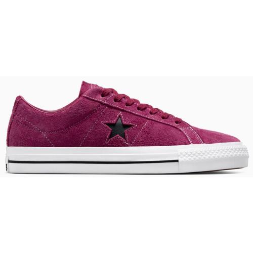 Converse One Star Pro Limited Edition Suede Low Top Men`s Shoes Foam Cushioning Legend Berry/White/Black