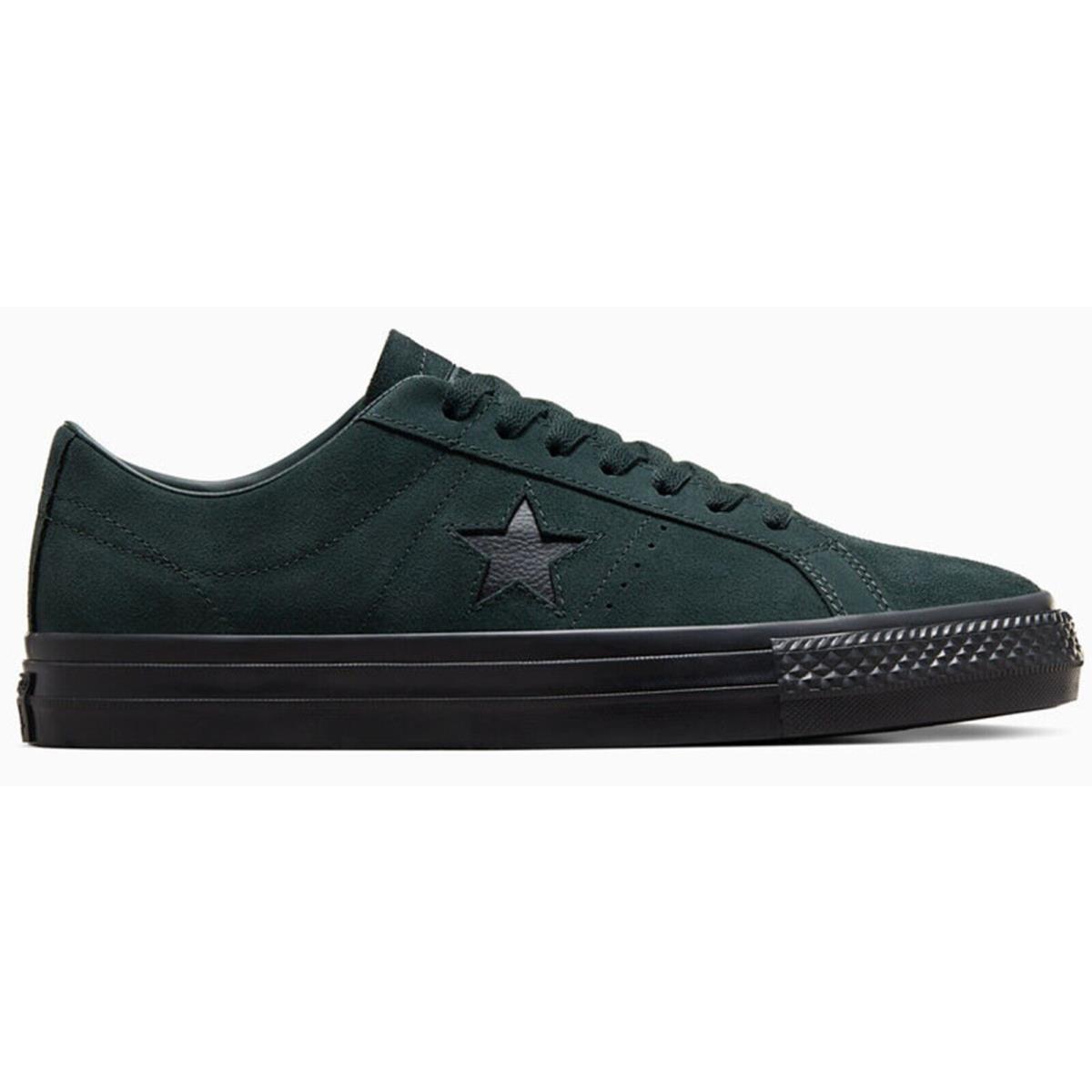 Converse One Star Pro Limited Edition Suede Low Top Men`s Shoes Foam Cushioning Secret Pines Green/Black/Black