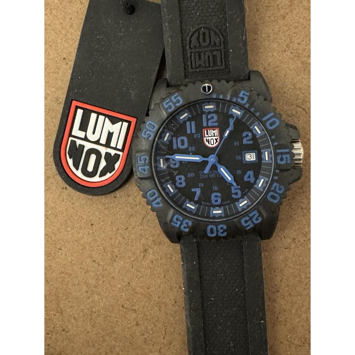 Luminox Men`s Watch Navy Seal Colormark Swiss Diver Black Rubber Strap 3053