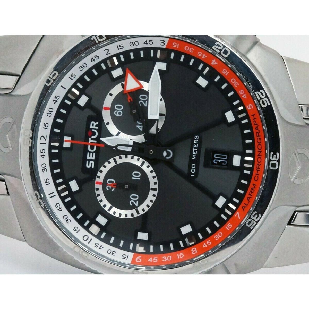 Sector R3271695125 Alarm Chronograph Steel Sport Watch Analog Quartz