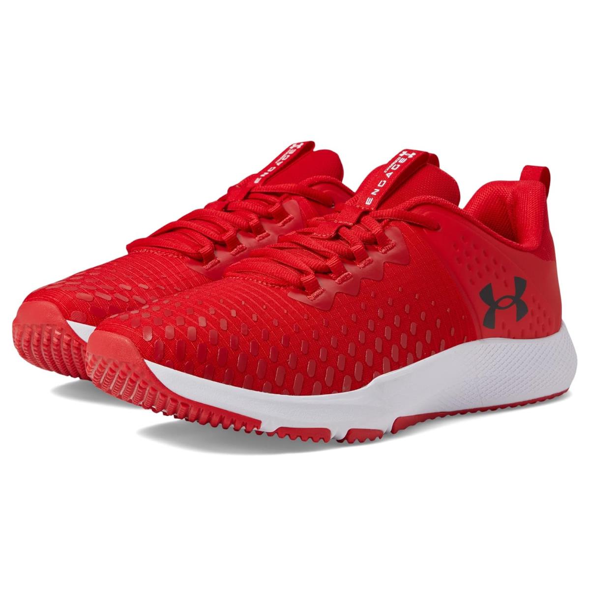 Man`s Sneakers Athletic Shoes Under Armour Charged Engage 2 Red/Black/Black