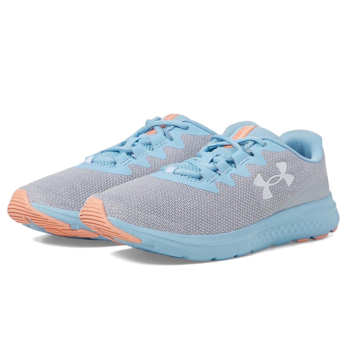 Woman`s Sneakers Athletic Shoes Under Armour Charged Impulse 3 Mod Gray/Blizzard/White