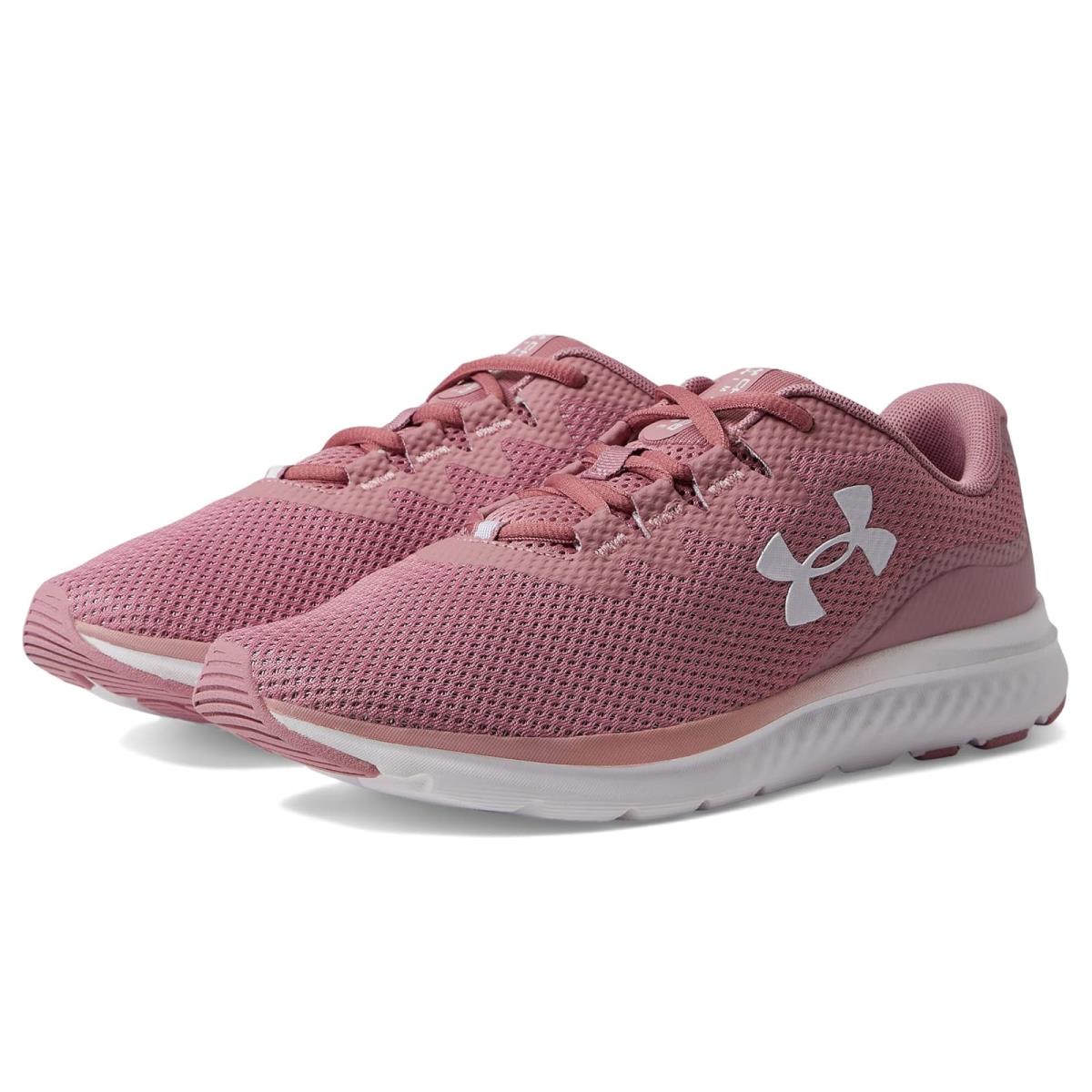 Woman`s Sneakers Athletic Shoes Under Armour Charged Impulse 3 Pink Elixir/Pink Elixir/White