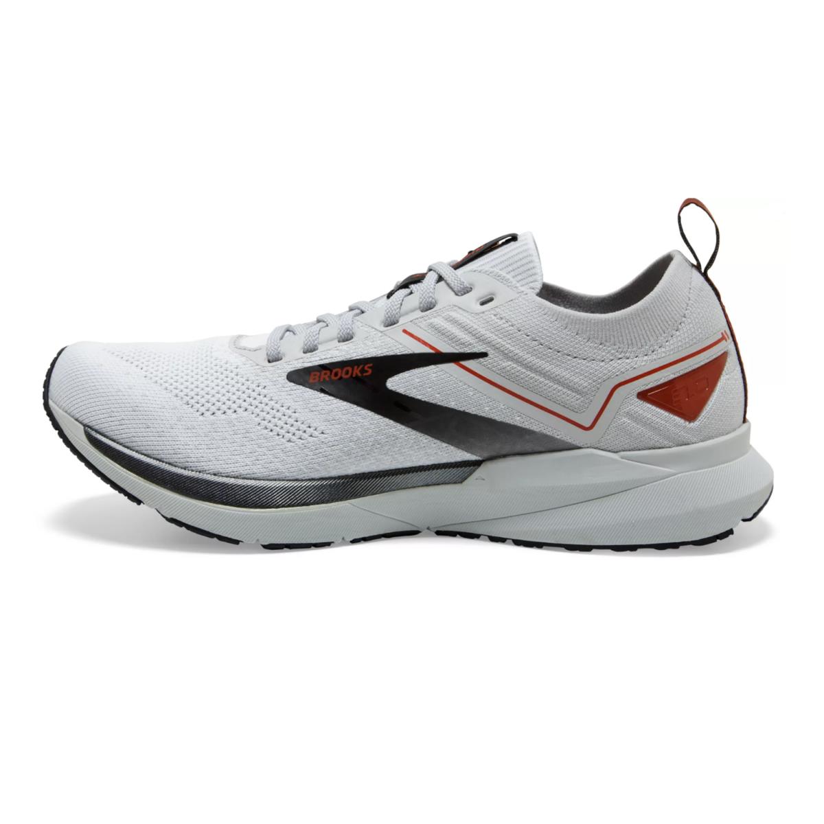 Brooks Ricochet 3 Running Shoes White/grey/cinnabar Men`s 1103611D161 Choose Sz - Neutral Grey Whit