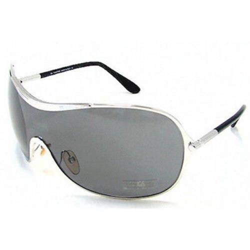 Tom Ford Amber Sunglasses Silver Frame Smoke Lens FT92 F80 140 125 - Silver Frame, Smoke Lens