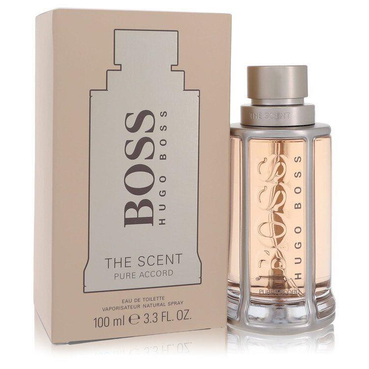 Boss The Scent Pure Accord by Hugo Boss Eau De Toilette Spray 3.3 oz For Men