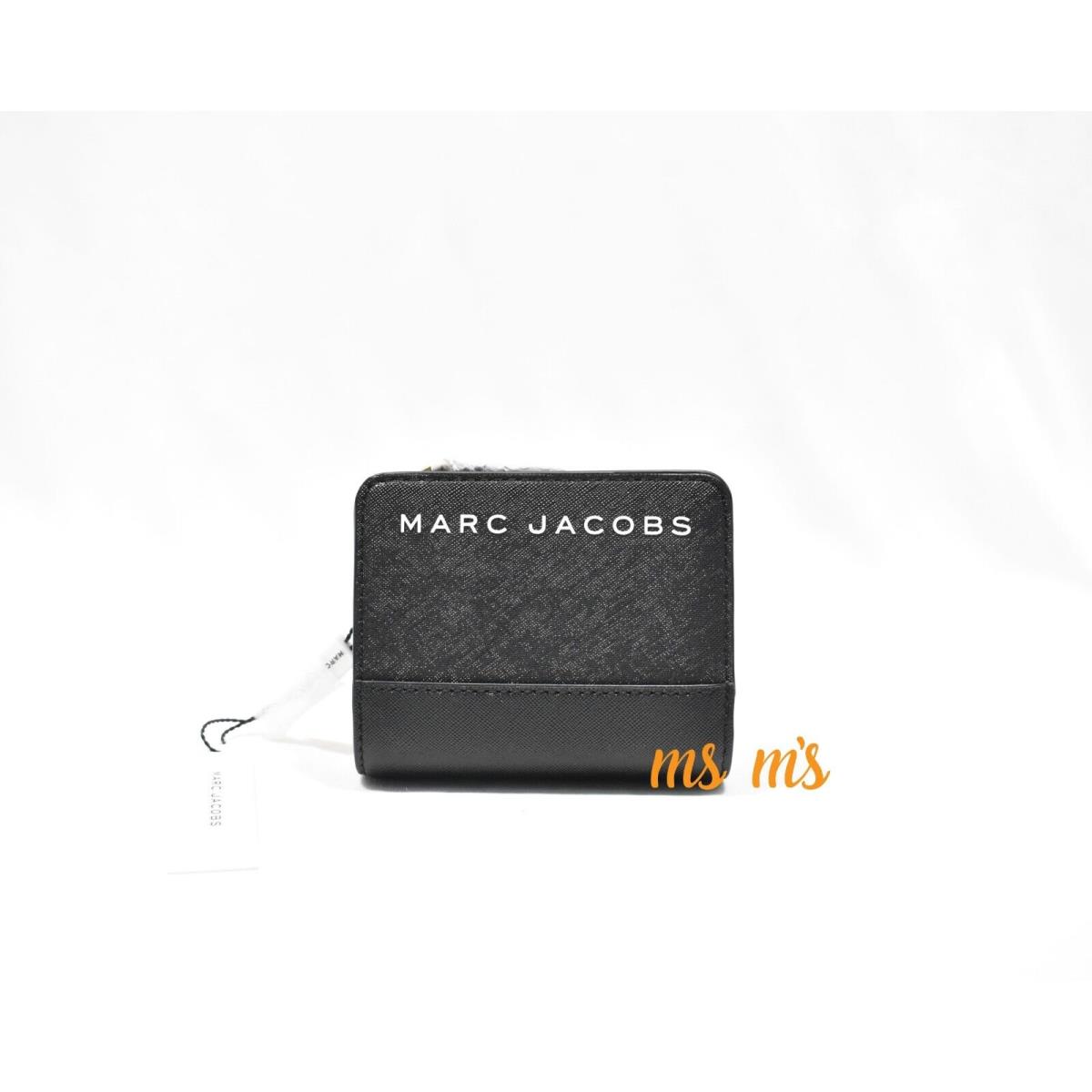 Marc Jacobs Black Saffiano Leather Mini Wallet