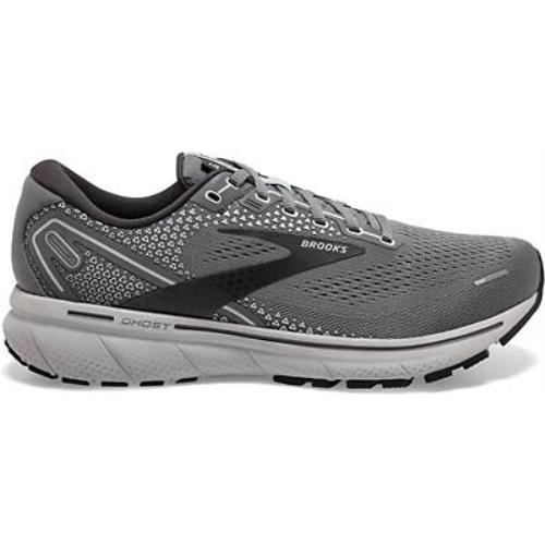 Brooks Men`s Ghost 14 Running Shoes Grey/alloy/oyster 11.5 Extra-wide US