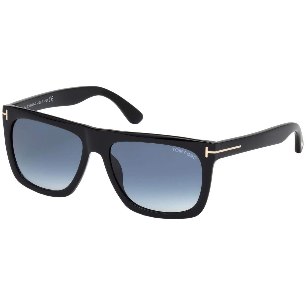 Tom Ford Rectangular Sunglasses TF513 Morgan 01W Black 57mm 57-16-140