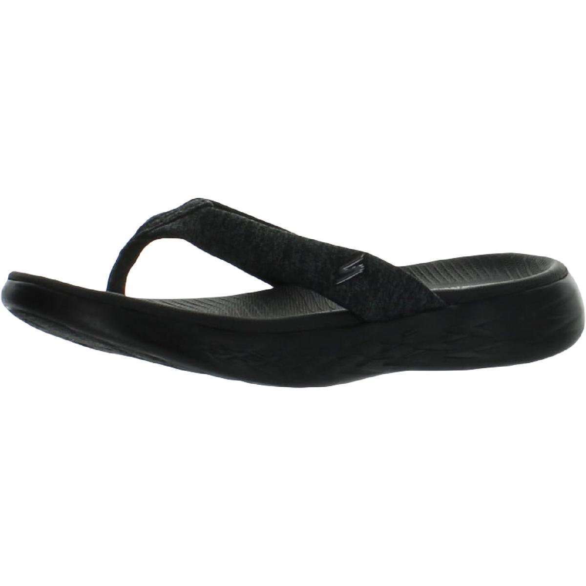 Skechers Womens Slip On Padded Insole Outdoors Slide Sandals Shoes Bhfo 6580 Black