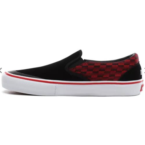 Vans x Baker Slip On Pro Men`s Skate Shoes Sneakers Rowan Speed Check Size 4.5