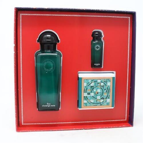 Hermes Eau D`orange Verte Eau De Cologne 3-Pcs Set /