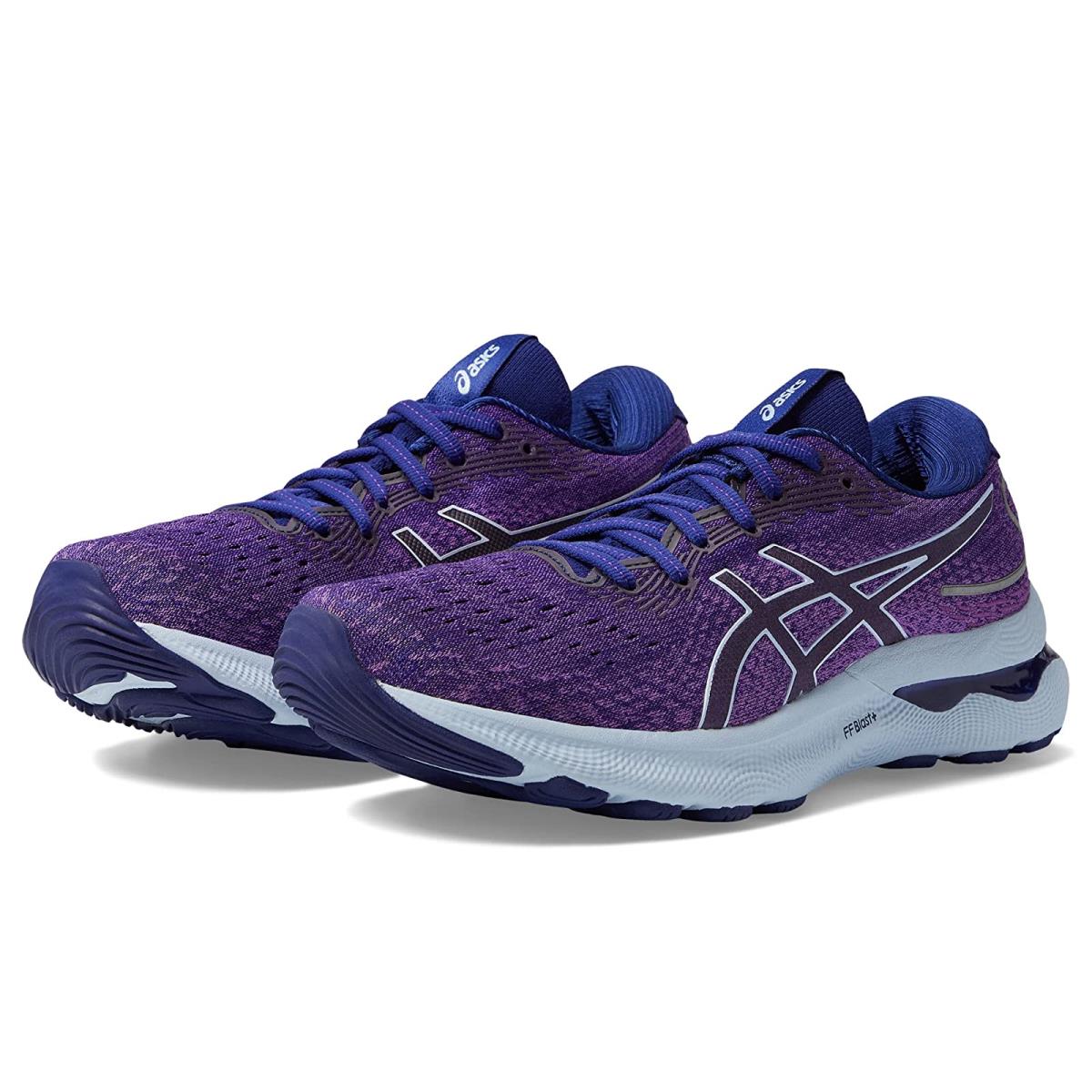 Woman`s Sneakers Athletic Shoes Asics Gel-nimbus 24 Orchid/Soft Sky