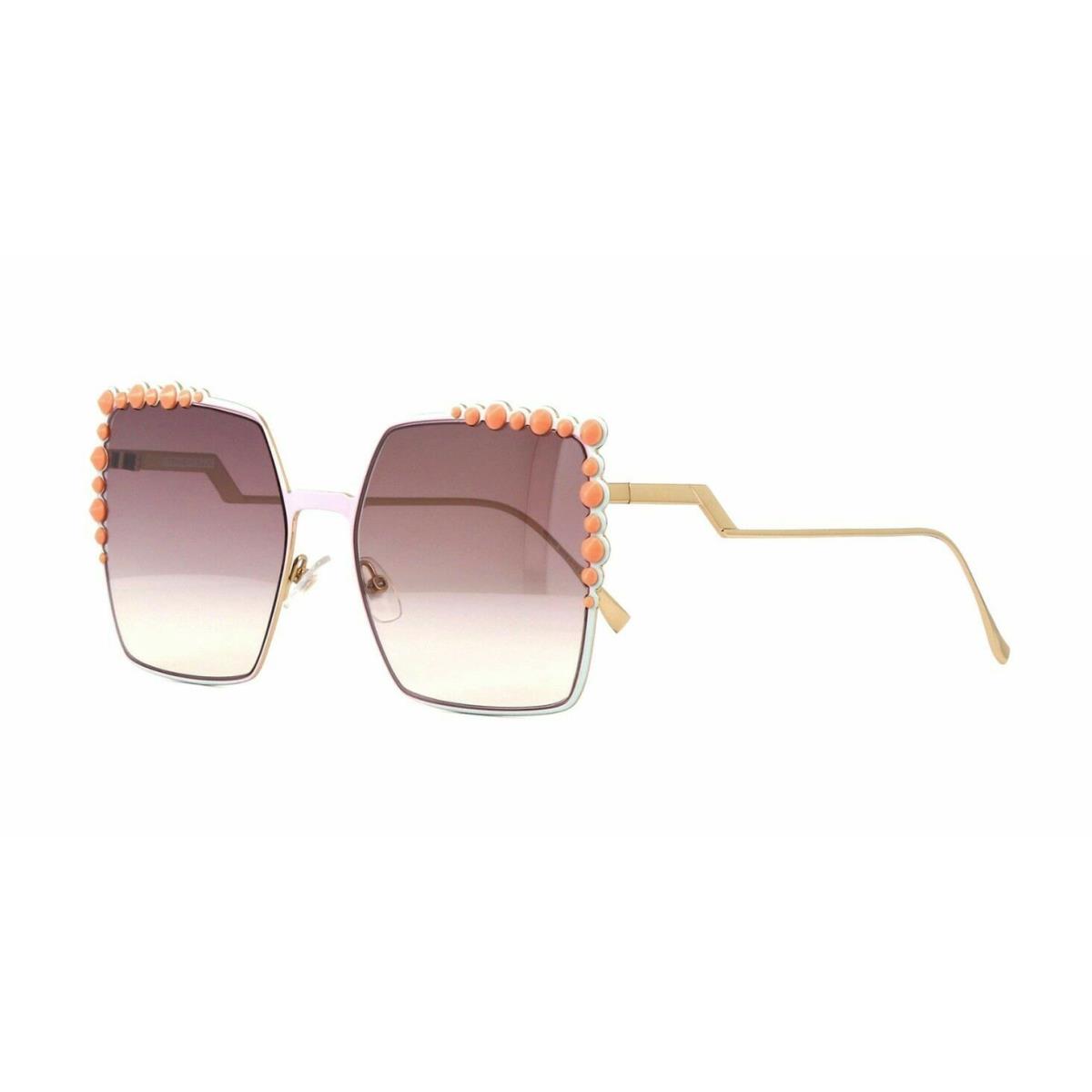 Fendi Can Eye FF 0259/S 35J/NQ Pink with Mint and Gold / Pink Gradient