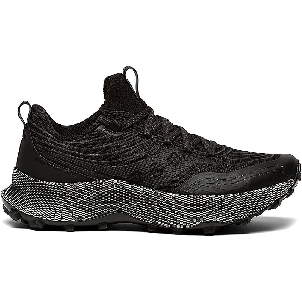 Men`s Saucony Endorphin Trail Running Shoes Size 12 Black Gravel