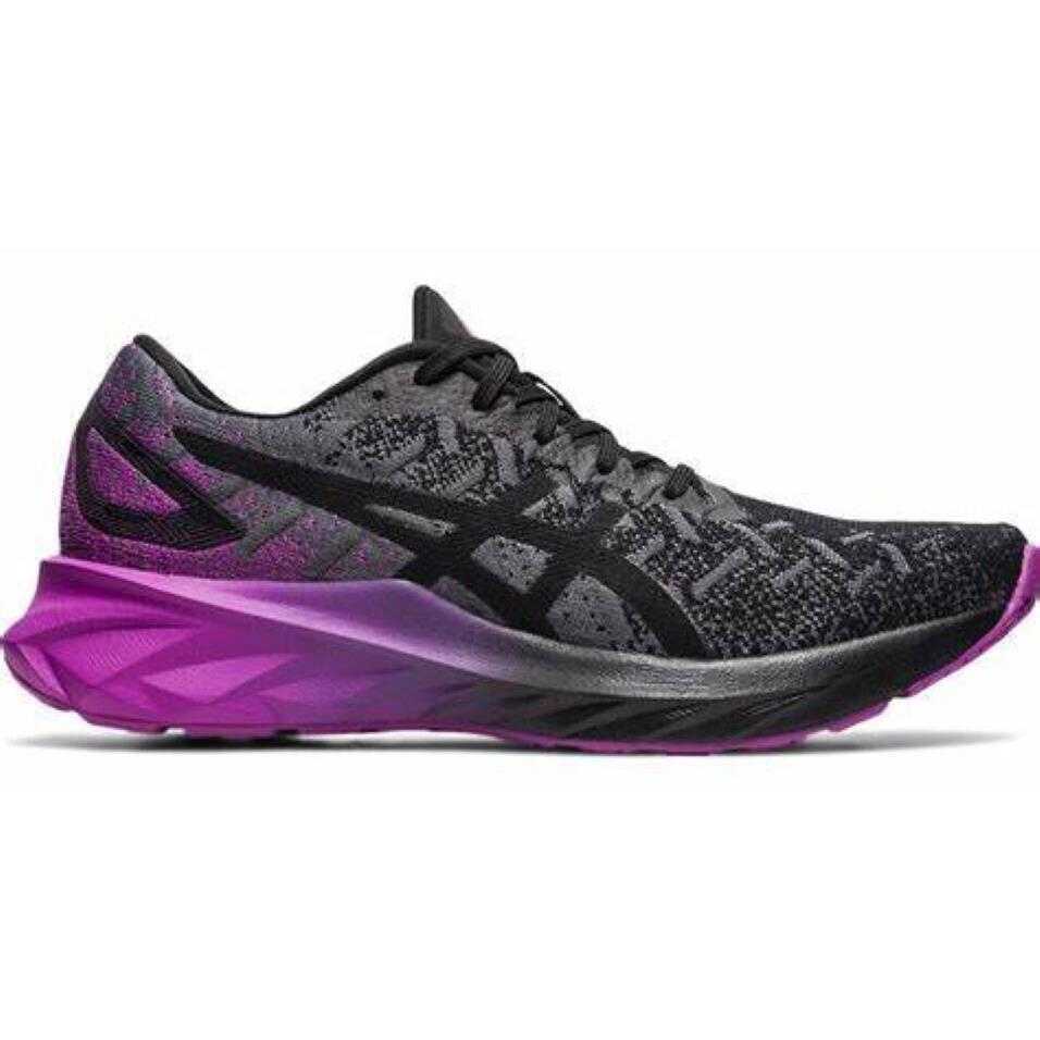 Asics Dynablast Black Digital Grape Purple Gray Running Shoes Womens 8.5