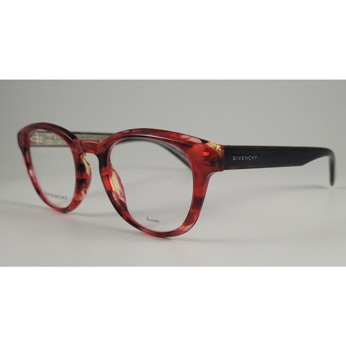 Givenchy Eyeglasses GV 0156 Color 573 Red Havana Size 49 Round