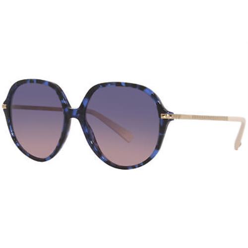 Valentino VA/4099 5031/I6 Sunglasses Women`s Blue Havana/blue Gradient Rose 57mm