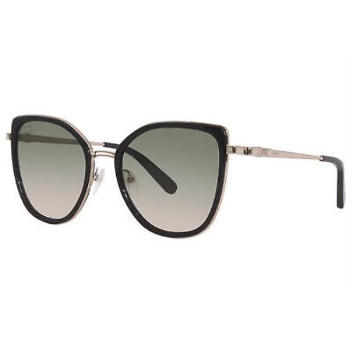 Salvatore Ferragamo SF293S 771 Sunglasses Women`s Rose Gold/black/green Gradient