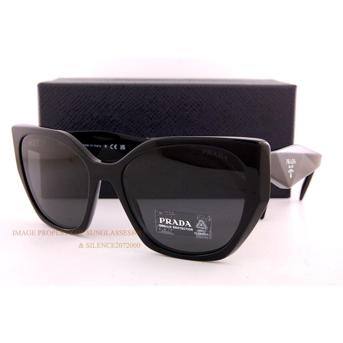 Prada Sunglasses PR 19ZS 1AB 5S0 Black/dark Gray For Women