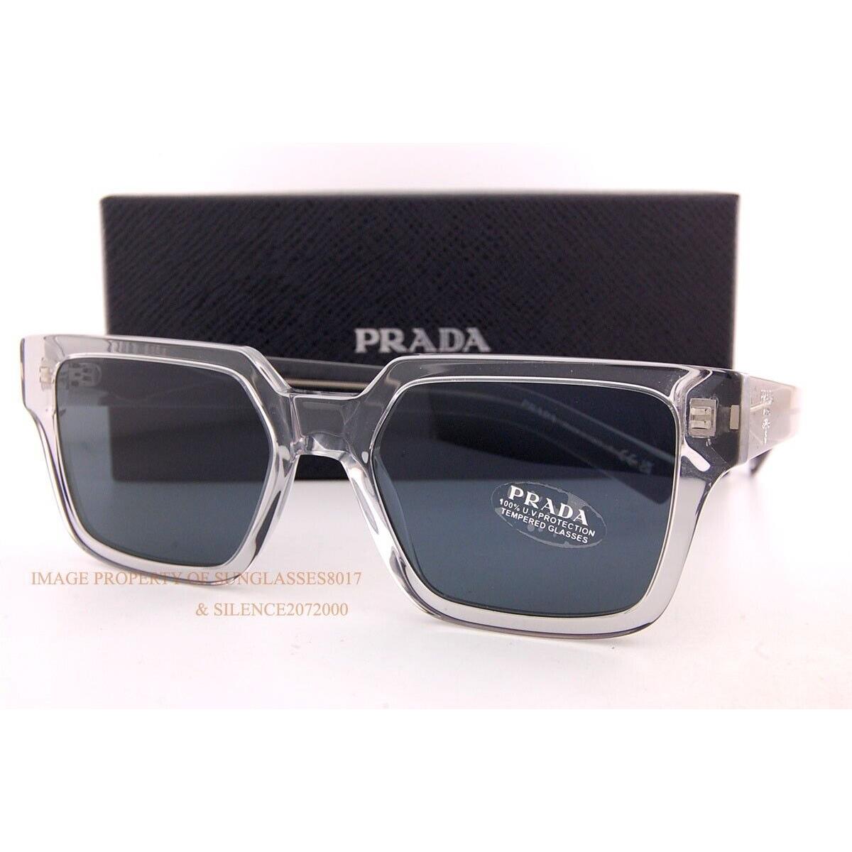 Prada Sunglasses PR 03ZS U43 0A9 Grey Transparent/gray For Men