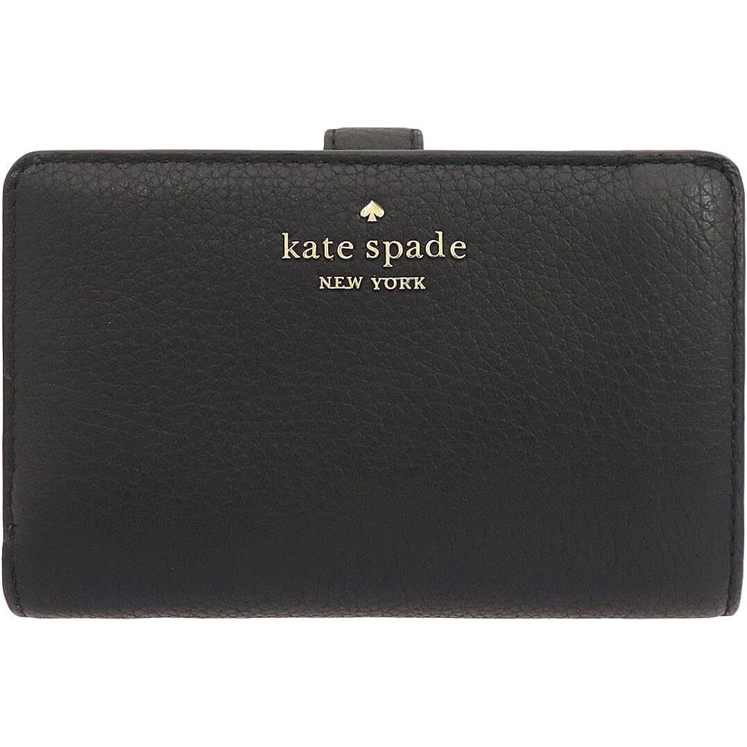 Kate Spade New York Leila Medium Compact Bifold Wallet Leather Black