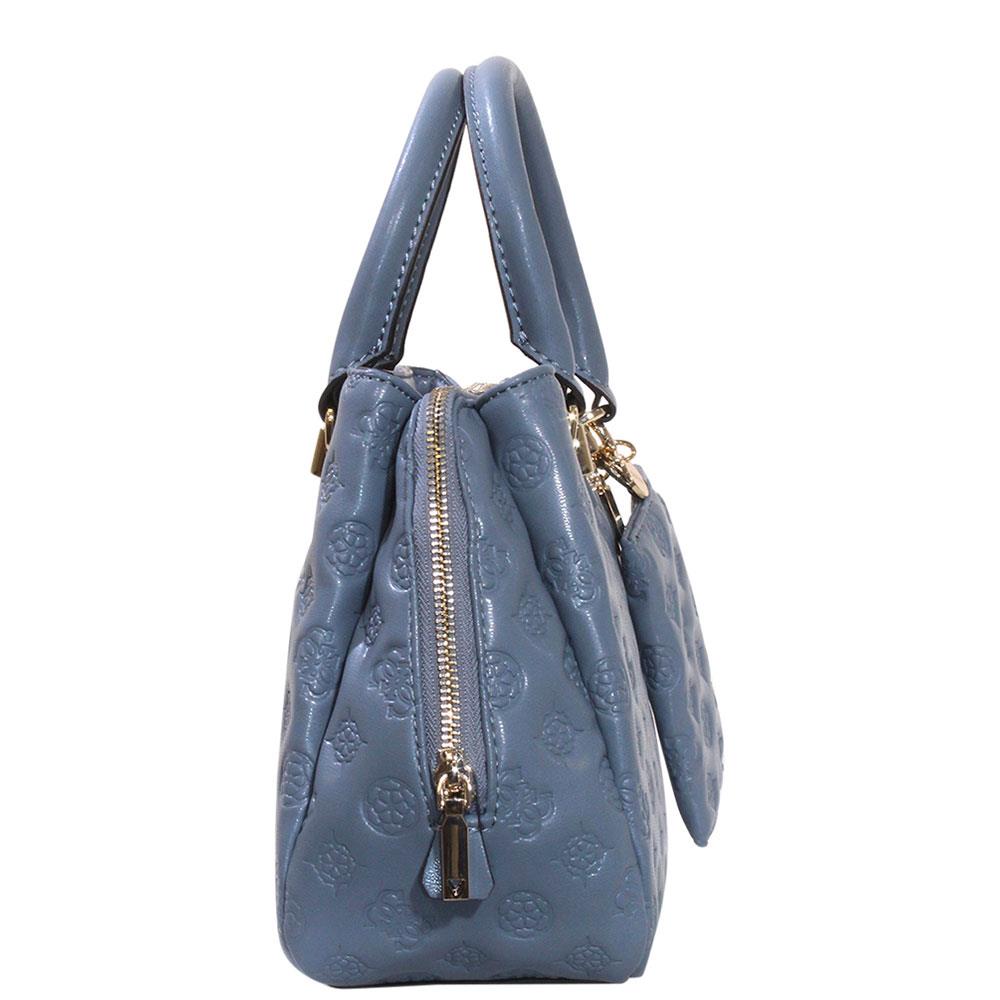 Guess Women`s La Femme Handbag Small Girlfriend Satchel Bag Grey