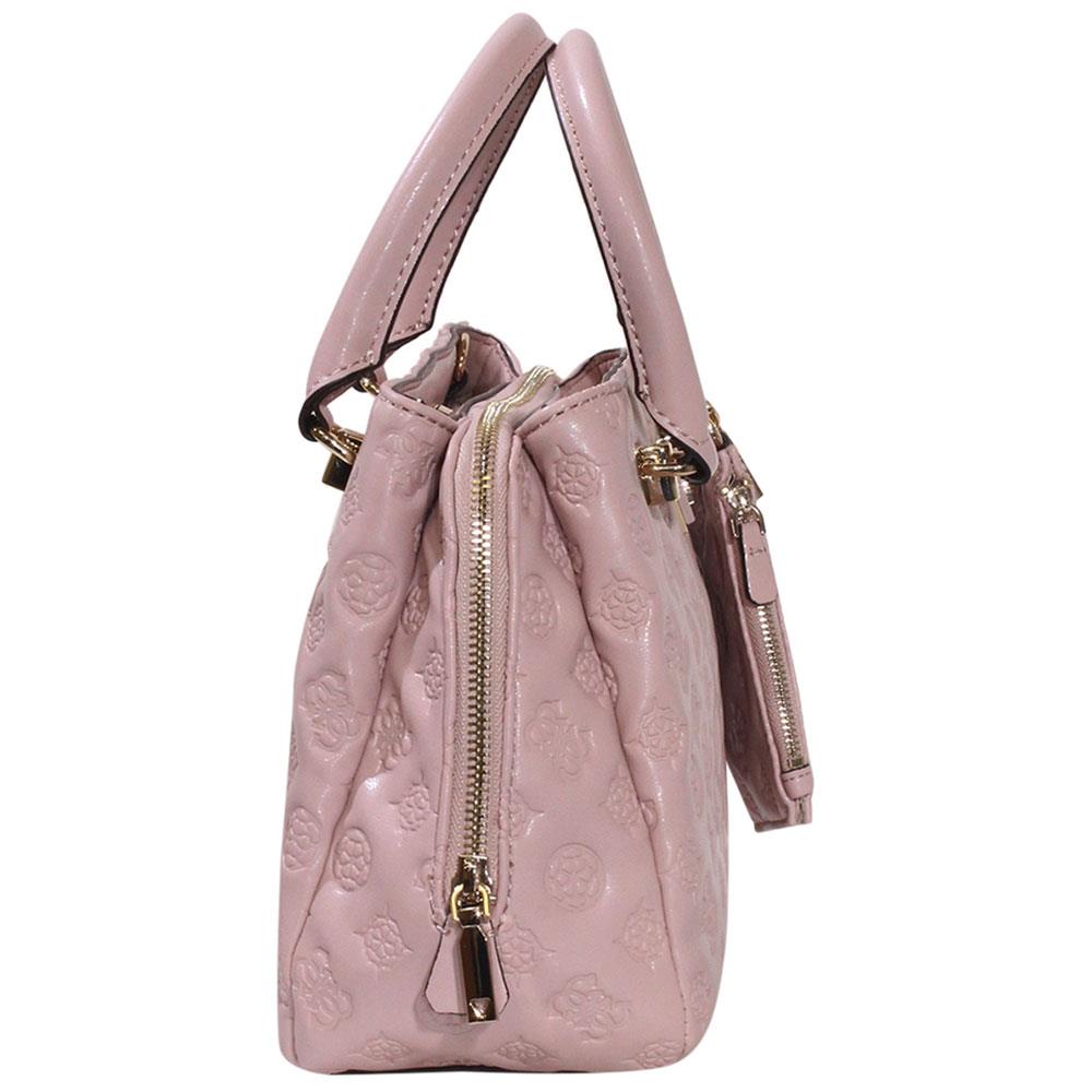 Guess Women`s La Femme Handbag Small Girlfriend Satchel Bag Pale Rose