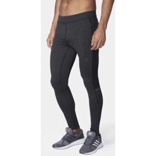 Adidas Ultra Knit Black Night Grey Running Training Tights Mens Sz S