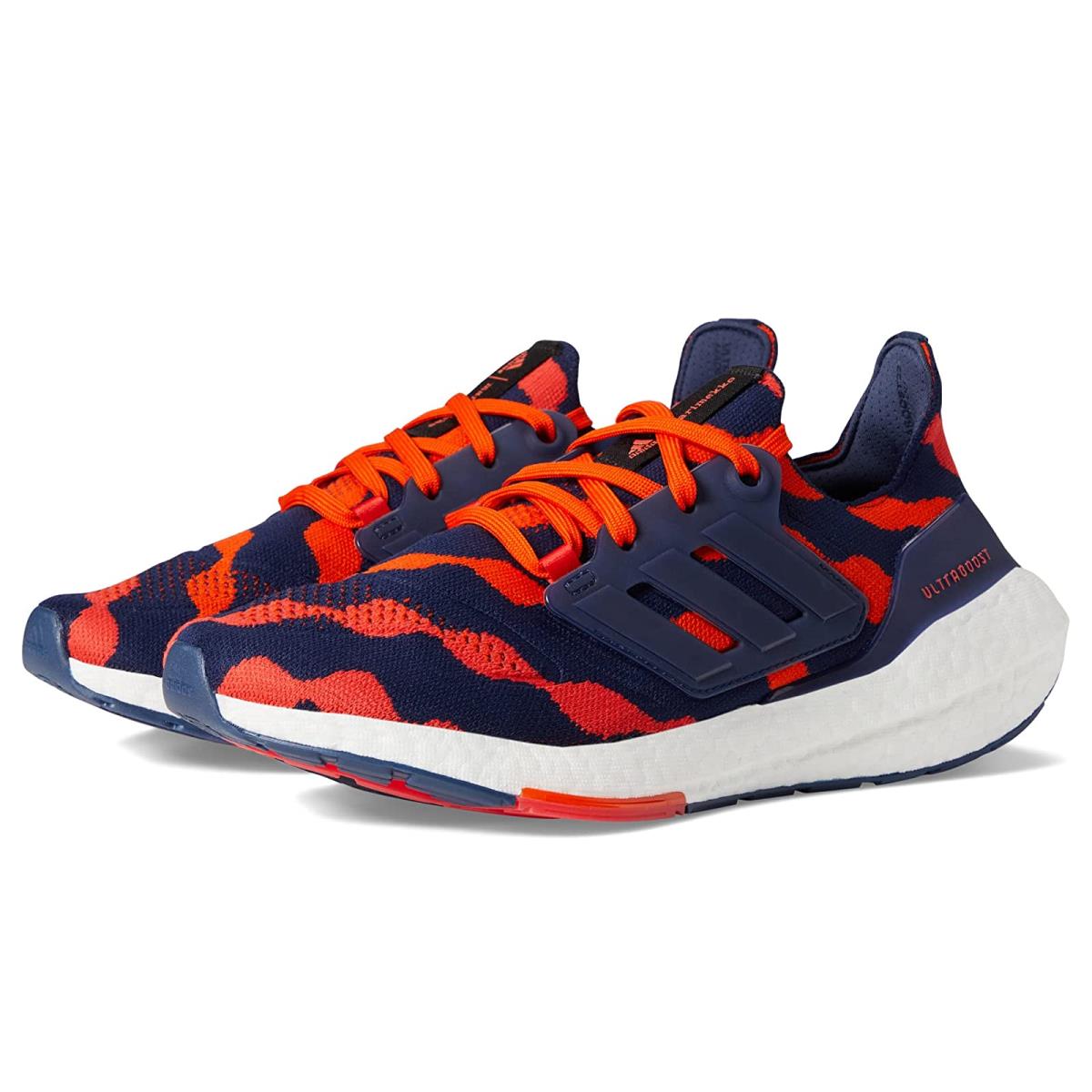 Woman`s Sneakers Athletic Shoes Adidas Running Ultraboost 22 X Marimekko Lush Red/Collegiate Navy/Collegiate Orange