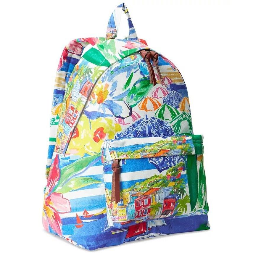 Polo Ralph Lauren Men Floral Riviera Graphic Canvas Bagpack