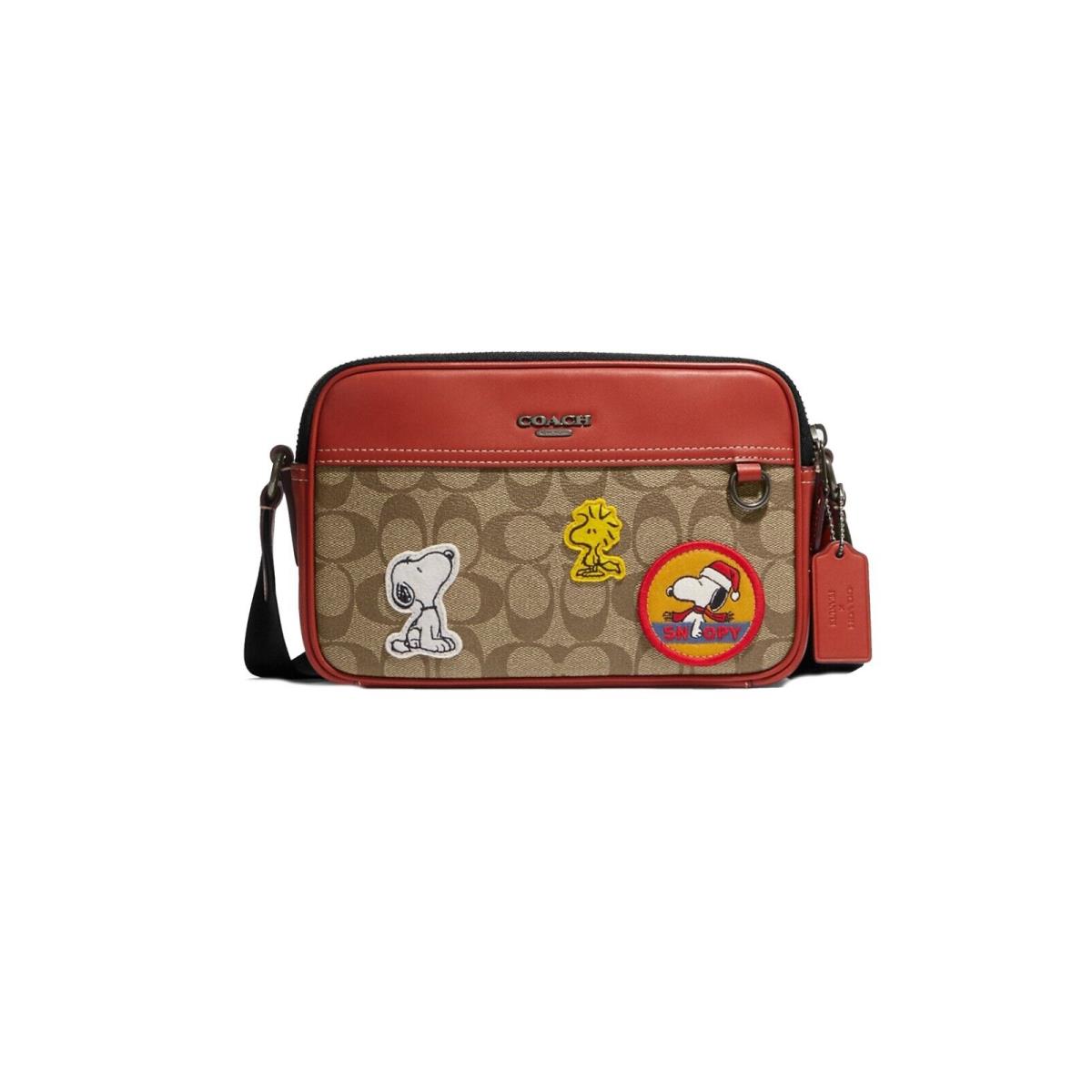 Coach CE746 X Peanuts Graham Crossbody In Signature Canvas with Patches