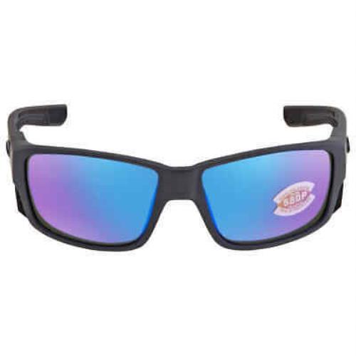Costa Del Mar Tuna Alley Pro Blue Mirror Polarized 580P Men`s Sunglasses 6S9105 - Frame: Gray, Lens: Blue